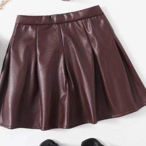 Girls Mini Pleather Skirt